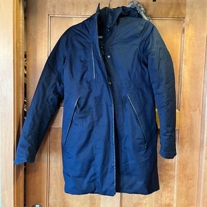 Navy Blue North Face winter coat